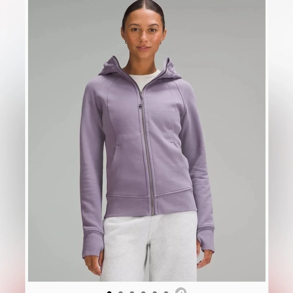 Lululemon Scuba Hoodie *Light Cotton Fleece Purple ash size4